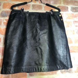 Andrew Marc Black Leather Mini